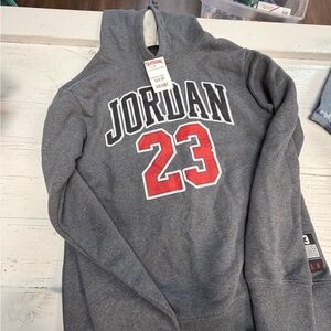 Jordan Charcoal and Crimson Men's Hoodie